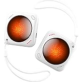 Lerat Hand Warmers Rechargeable, 2 Pack Electric Hand Warmers, Reusable Portable Pocket Heater