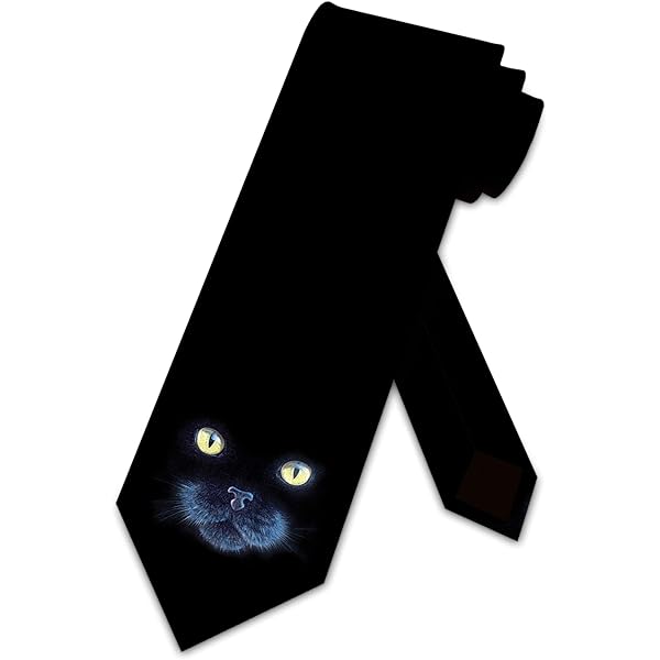 black cat tie