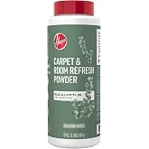 Hoover 32 oz Eucalyptus Carpet &amp; Room Refresh Carpet Powder, Long Lasting Fragrance, Vacuum Safe, Neutralizes Odors, AH31214, White