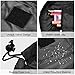 Lazy Portable Makeup Bag Large Capacity Waterproof Drawstring Cosmetic Bag Travel Makeup Pouch Magic Toiletry Bag Storage Organizer for Women&Girls (Black)