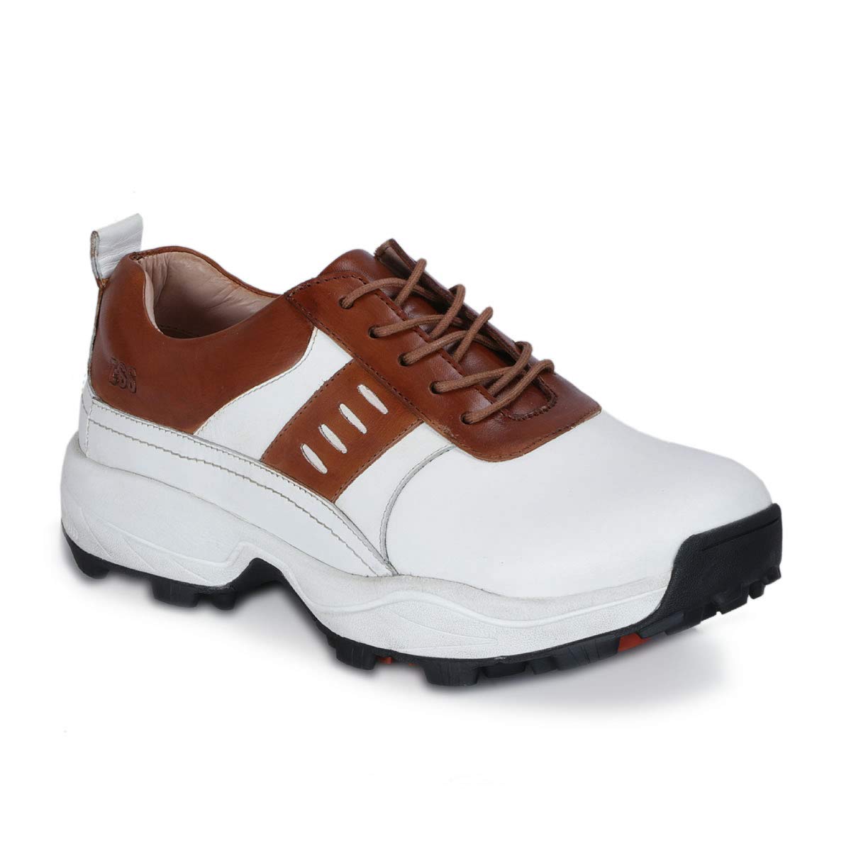 Buy East Star Sports ESS Brad White Tan Golf Shoes for Men