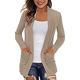 REDHOTYPE Women's Cardigans with Pockets Casual Lightweight Open Front Cardigan Sweaters for Women (S-2XL)