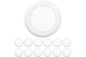 SUNCO LIGHTING Sunco 12 Pack 5/6 Inch LED Disk Lights, Disc Lights Ceiling, LED Flush Mount Recessed Can Lighting, 1050 LM, 5000K Daylight, Dimmable, 15W=75W, Damp Rated ETL
