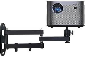 Projector Wall Mount with 14.3“ Foldable Arm Adjustable Projector Mount Quality Cold-Rolled Steel Projectors Mount for Wall B