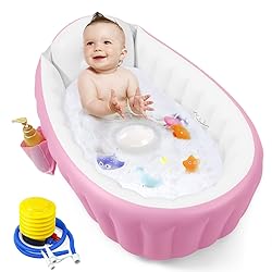 PandaEar Baby Inflatable Bathtub, Portable Travel