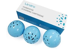 Livatro Humidifier Cleaning Ball – Fight Humidifier Mold and Bacteria with Humidifier Cleaner, Prevents Hard Water Build-Up, Eliminates White Dust, Removes Odor, For All humidifiers, Fish Tank