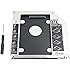 2nd 2.5'' SATA HDD SSD Hard Drive Disk DVD CD ROM Optical SuperDrive Caddy Tray Adapter for Apple Unibody MacBook/MacBook Pro 13 15 17 Early mid Late 2008 2009 2010 2011 2012.etc