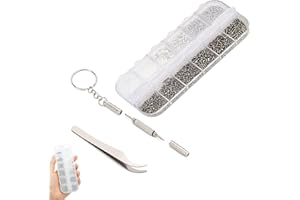 Eyeglass Repair Kit,Glasses Repair Kit With Mini Screwdriver Set,12 Sizes Glasses Screws For Eyeglasses,Watch Repair Tool Kit