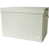 3 Sprouts Recycled Fabric Toy Chest Storage Box - Extra Large Toy Storage Box, Sturdy Toy Bins - Kids Organizer for Bedroom -