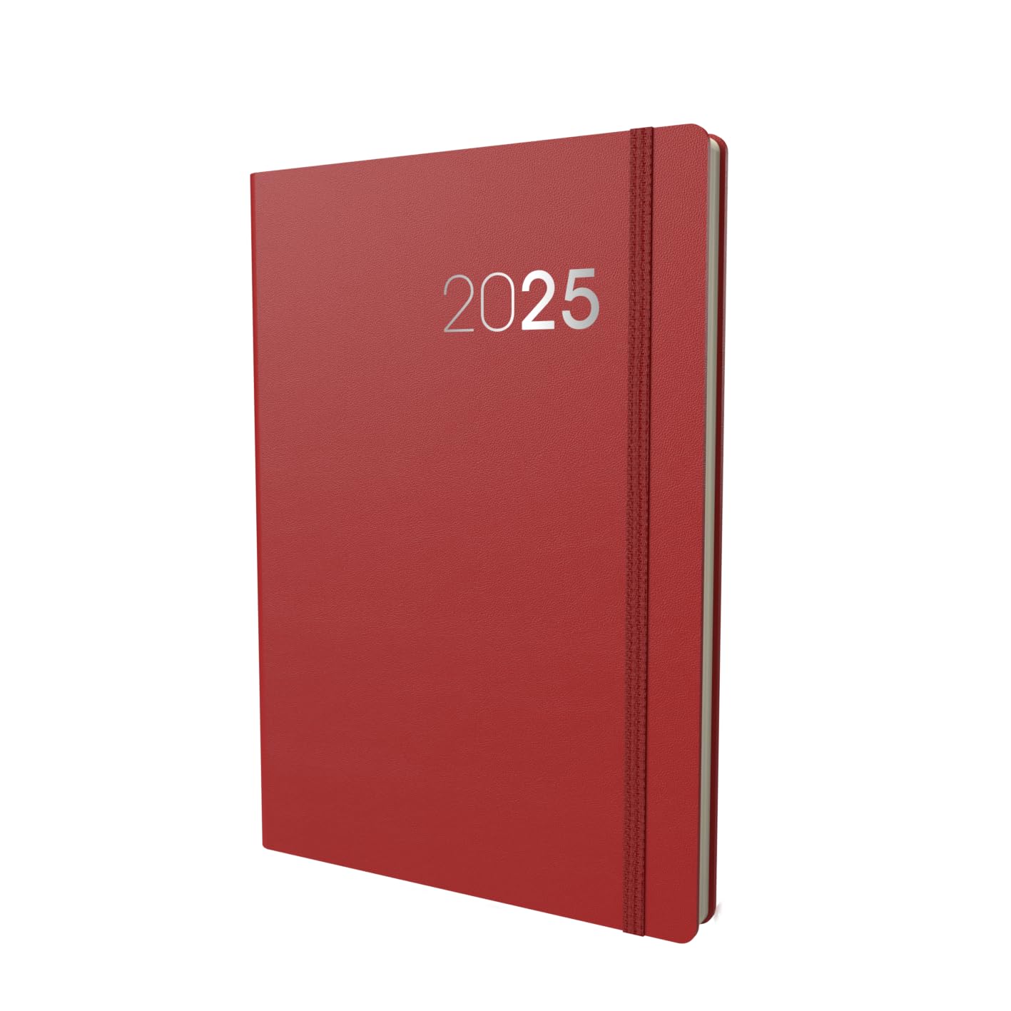 Collins Legacy 2025 Planner - A5 Day To Page Diary (with Appointments) - Red - (CL51.15-25) - Professional Daily Planner with Soft Touch Cover