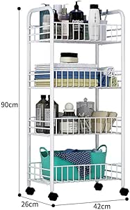 Carro de almacenamiento Carrito de metal Estante organizador de