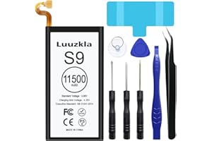 Luuzkla 11500mAh Battery Compatible with Galaxy S9 (2024 New Upgrade), Super Capacity Replacement Battery Compatible with Galaxy S9, with Full Tool Kits-0 Cycle-24 Months Service