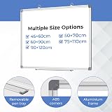 DOLLAR BOSS Large Whiteboard 118x88 cm Magnetic Wall Board with Tray view 4