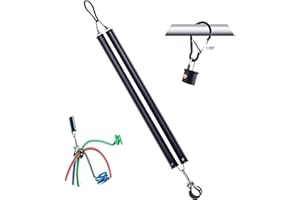 Dazakoot 25” Double Tender Spring Kit, Heavy Duty Air Line Hose Tender Spring with Holder Clamp, Tender Spring with Plastic Sleeve for Semi Truck Trailer Tractor