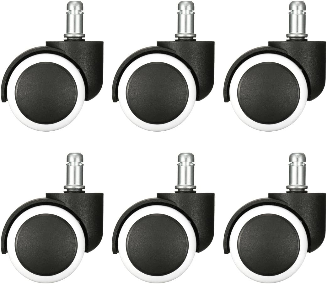 Office Chair Caster 6x Chair Replacement Wheels Swivel Casters mute