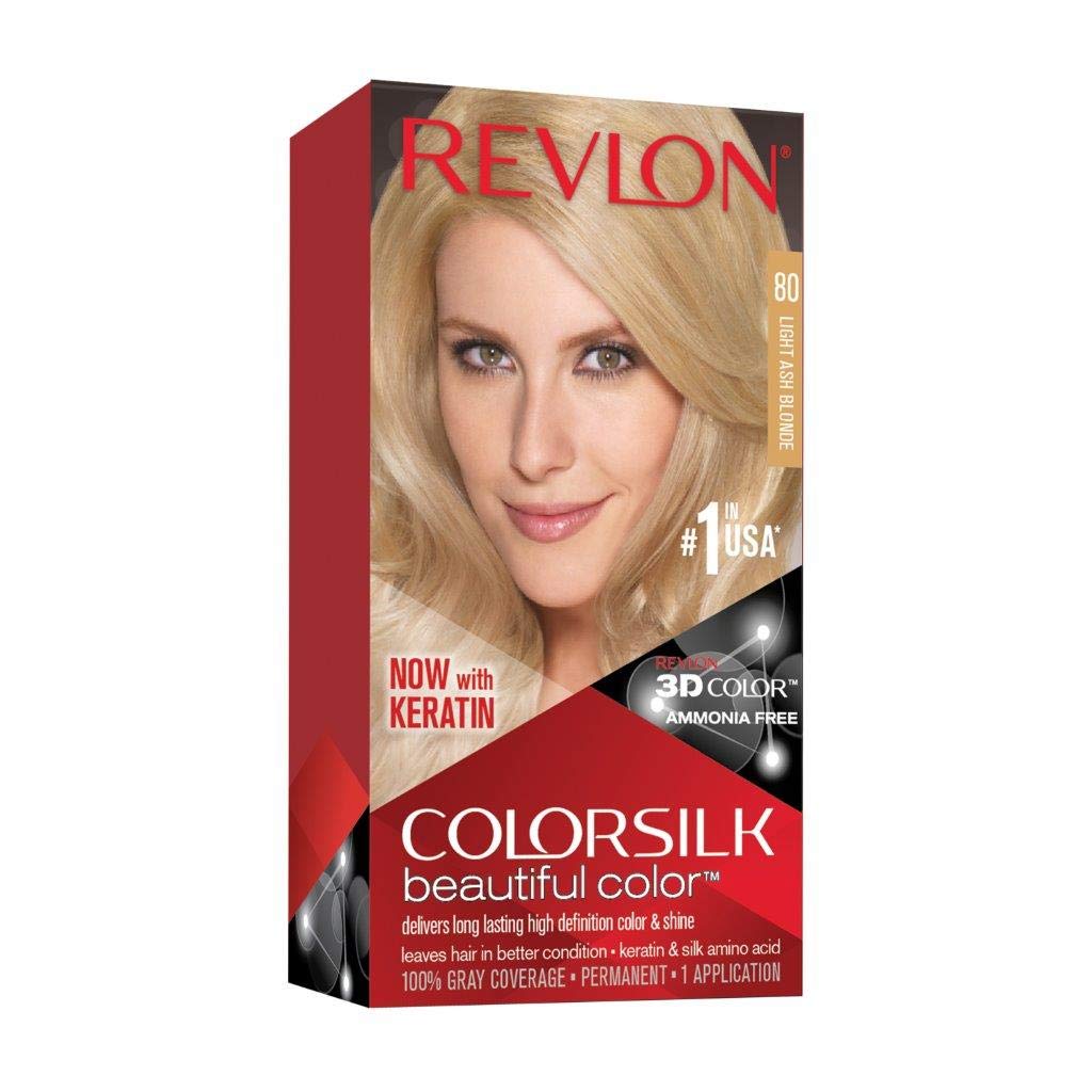 Revlon Colorsilk Beautiful Hair Color, Light Ash Blonde, 1 Count