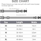 Joytale Reflective Dog Collar XS Gray Neoprene Padded Nylon Adjustable view 6