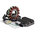 ExtremePowersports Stator & Voltage Regulator Kit For 06-11 Kawasaki Ninja 650/Versys/ER-6 - Includes Gasket