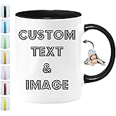 Custom Mug With Pictures - Personalized Coffee Mug With Photo, Text, Logo | Customized Gifts for Men & Women | Taza Personalizada 11oz Tea Cup Printed on Both Sides | Birthdays, Holidays, Mother’s Day