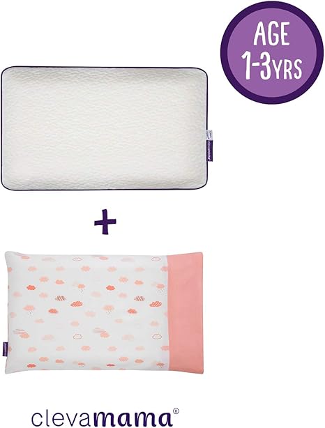 Clevamama Clevafoam Toddler Pillow With Replacement Pillow Case