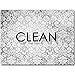 KIWE HOME Double Sided Dishwasher Magnet - Clean Dirty Reversible Flexible Flip 3x4 inch Big Size Flipside Black and White Simple Design Perfect Kitchen Addition Premium Flip Sign Indicator