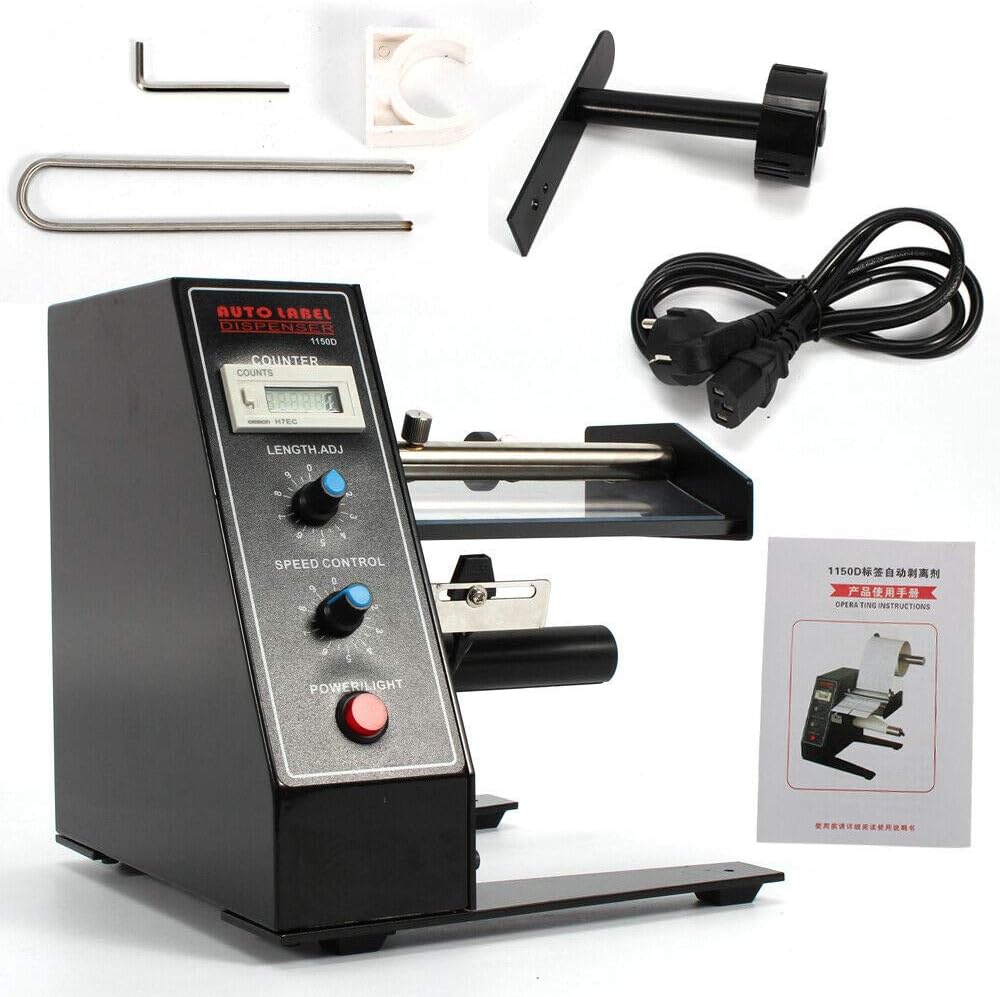 Automatic Label Dispenser, Labeling Machine Digital Microcomputer Label Dispenser Sticker Separating