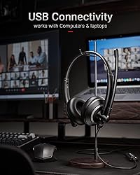 awatrue EH05-U Wired USB Headset with Noise