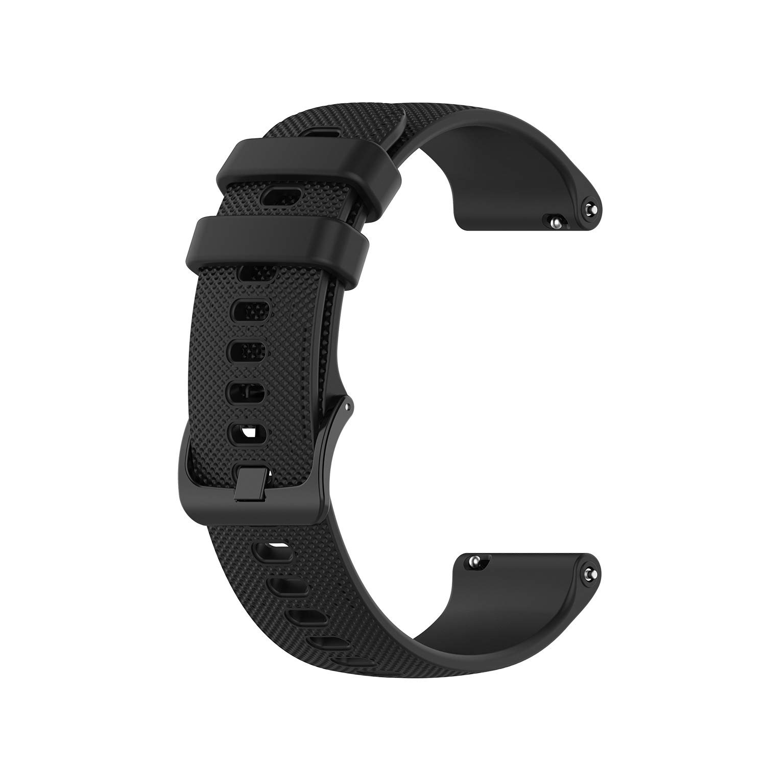 Yeejok Silicone Watch Straps Compatible for Samsung Galaxy Watch 3 45mm /Galaxy Watch 46mm /Samsung Gear S3 Frontier/Classic, 22mm Replacement Silicone Watch Strap for Men Women-Black