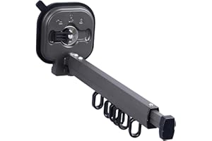 PenRux Retractable Clothes Drying Rack, Wall Mounted Laundry Rack, Collapsible, Strong Suction Cup Design, Space Saving, Indoor and Outdoor Use, Reusable Design, 59 x 12cm