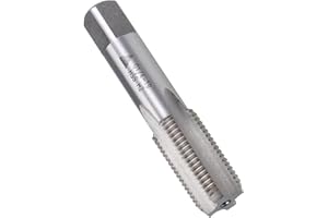 Boxonly Pipe Thread Tap for Cleaning or Re-Thread Damaged or Jam Pipe Threads Straight Flute Machine Threading Tap Right Hand