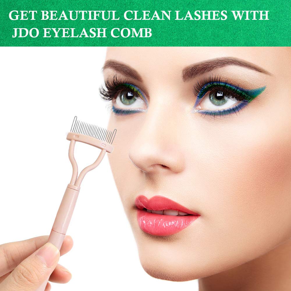 JDO Eyelash Comb Eyelash Curler Set, Eyelash Separator Curler Mascara Applicator Eyelash Definer Cosmetic Brushes Tool for No Clumping and Natural Curling : Beauty