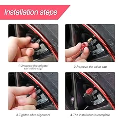 4 PCS Car Tire Valve Stem Cap/Cover, Airtight