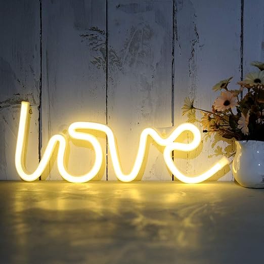 Amazon Com Sunnyglade Usb Charging Battery Led Neon Decorative