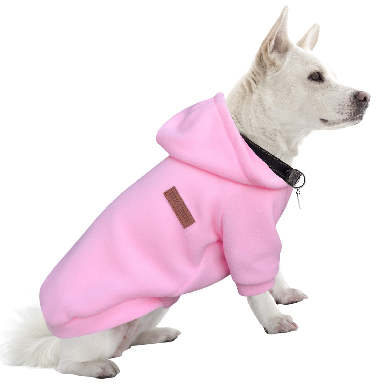 HuaLiSiJi Dog Hoodie Dog Sweatshirt Elasticity Fabric is Quite Comfortable, Soft and Warm for the Animal and Easy to Wear (Pink, XXL)