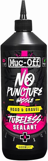Muc-Off Road and Gravel Tubeless Sealant 500ml Biodegradable Fibre Latex view 1