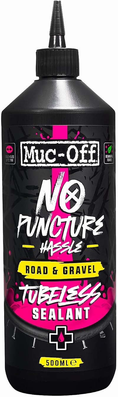 Muc-Off Road and Gravel Tubeless Sealant 500ml Biodegradable Fibre Latex