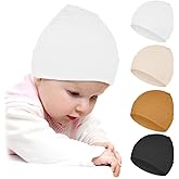 ZURLEFY Neutral Baby Beanie Hats for Unisex, Solid Baby Girls Boys Beanies Cap for Newborn, Baby, Infant, Toddler