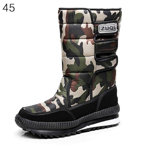 Sisaki Herren Damen Winterstiefel Winterschuhe Rutschfeste Gefüttert Warm Schneestiefel Wasserdicht Snowboots Winterboots Out