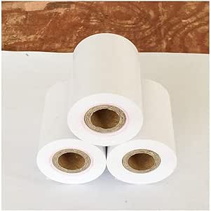LXCS Papel de impresión térmica Papel de Caja registradora - Ropa de Comida for Llevar de supermercado - Papel de recibo de boleto pequeño - Paquete de Caja registradora de 57 x