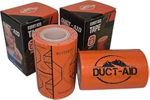 Duct-Aid Compact First Aid Kit, Medical Grade Adhesive, Emergency Response Kit, 10 Feet of Medical Tape (10 Feet of Medical Tape, 2, Count)