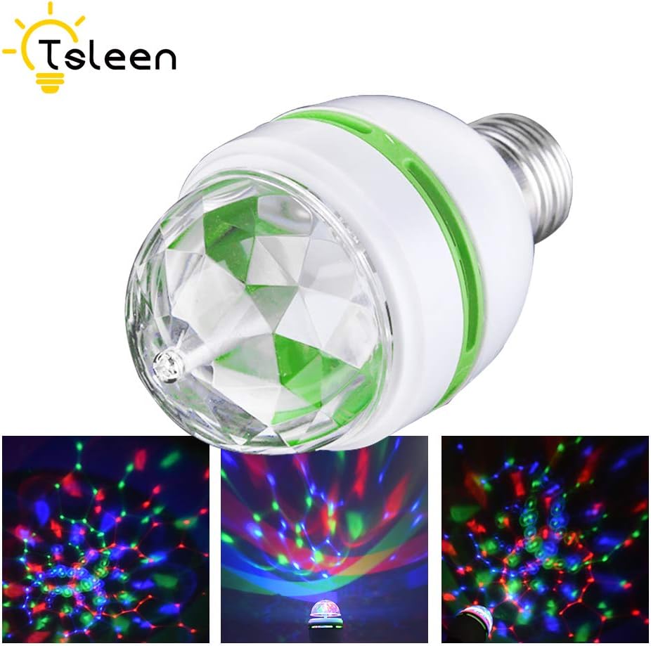 Disco Light Bulb LED Rotating Lamp Disco Ball Lamps Crystal Stage