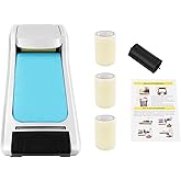 Shoe Film Machine with 3 Rolls, Automatic Shoe Cover Dispenser, Foot-operated ABS Shoe Wrapping Machine, No Power Needed, for