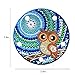Owl Diamond Painting with LED Light DIY Handmade Artwork 5D Full Drill Crystal Drawing Kit Bedside Lamp Arts Craft for Home Decoration or Gifts-5.9 X 5.9