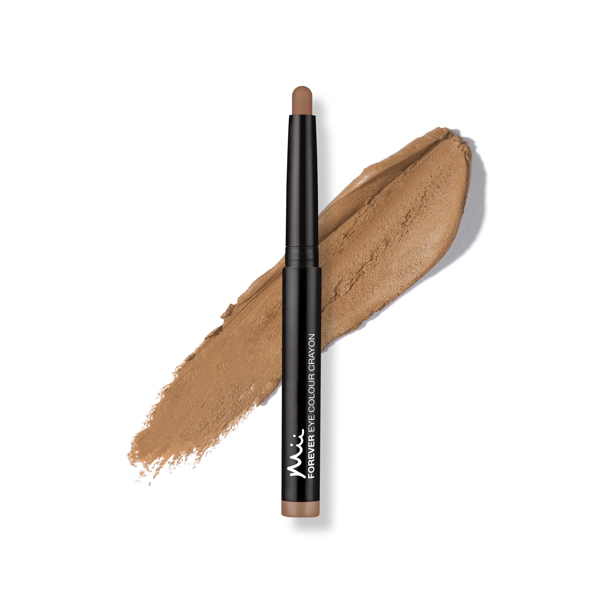 Mii Cosmetics Forever Eye Colour Crayon | Long-Lasting Cream Eyeshadow Stick | Highly Pigmented & Crease-Resistant | Multipurpose to Shape, Define, & Line Eyes | Matte Warm Sepia | Burnt Copper