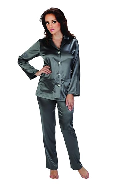 Forex Mujeres Pijama Traje De Casa De Saten Elegante Amazon Es - 