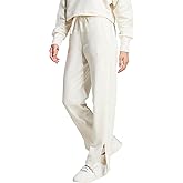 adidas Women's All Szn French Terry 3-Stripes Straight Leg Pants