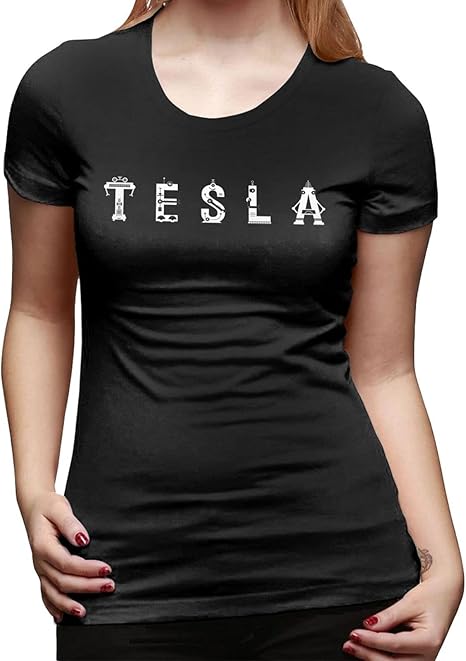 JUDNIGUO Nikola Tesla Women's Casual Short Sleeves Cozy Basic T-Shirt