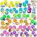 JOYIN Easter Eggs Filled with 50 Toys, Including 48 2.5” Bright Colorful and 2 Gold Prefilled Plastic Easter Eggs with 25 Kinds of Popular Toys