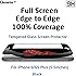 iPhone 6s Plus Screen Protector, iPhone 6 Plus Screen Protector, Daswise 2015 Full Screen Anti-scratch Tempered Glass Protectors with Curved Edge, Cover Edge-to-Edge, Protect Your 5.5 Inches Space Gray iPhone 6/6S Plus Screens from Drops & Impacts, HD Clear, Bubble-free Shockproof [3D Touch Compatible] (5.5 Black)