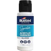 Bluebird Signature Gloss Varnish for Acrylic Painting, Non-Yellowing, Non-Toxic, Anti-Crazing, Gloss Varnish for Pro Artists,